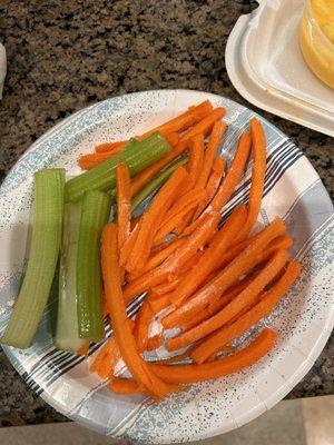 Frozen and defrost veggies with white stuff