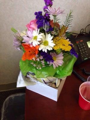 $30 bouquet with $16 local delivery.