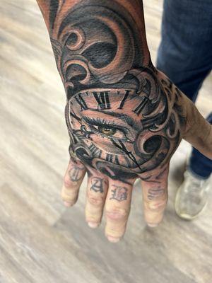 Epic hand tattoo w meaning behind the work