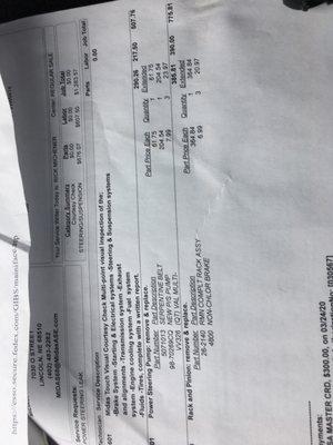 Full bill and damage