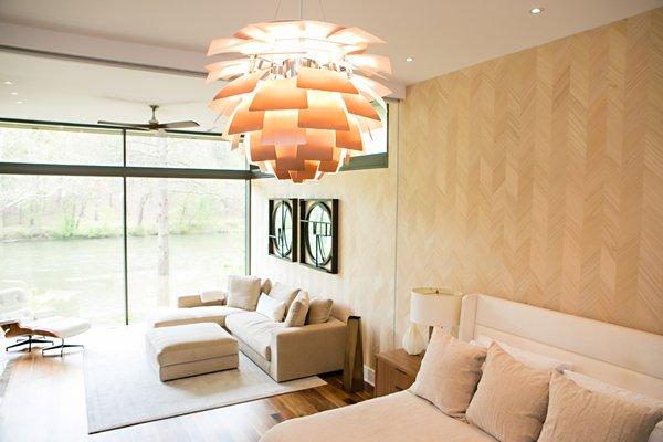 Cooper Artichoke light fixture in Master Bedroom.