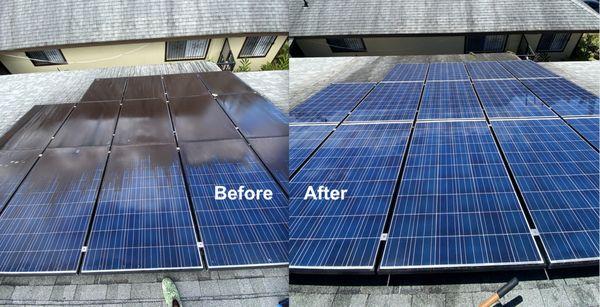 PV cleaning before and after photos in Whitmore