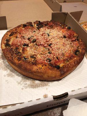 Chicago style pizza