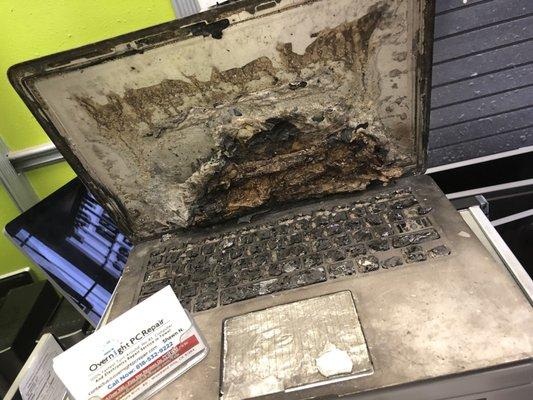 Not mine but the owner said he was able to recover data from it