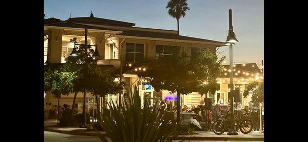 Sunsetting over main patio.