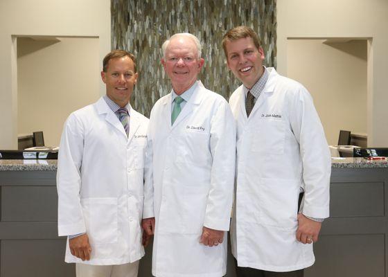 Dr. John Barganier, Dr. David Fry, and Dr. Josh Mathis