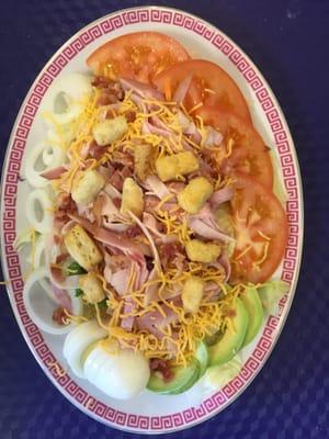 Turkey and ham chef salad