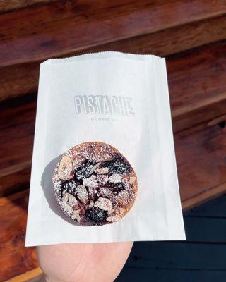 seasonal blackberry almond cookie