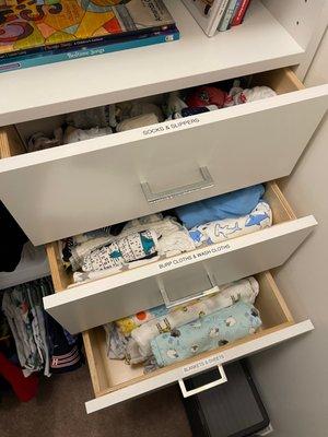 Son's Drawers!