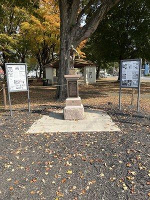 Memorial to Betty Mullen-Brey, United States Army veteran and Olympic swimmer.  She was born in Wiessport...