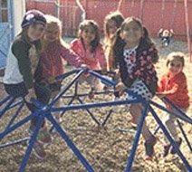 Various grades and ages of children playing at The Child Day Schools, Pleasanton.