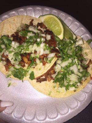 Best tacos ever! Totally recommend the al pastor and asada tacos