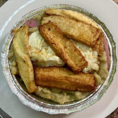 Mangu without salami