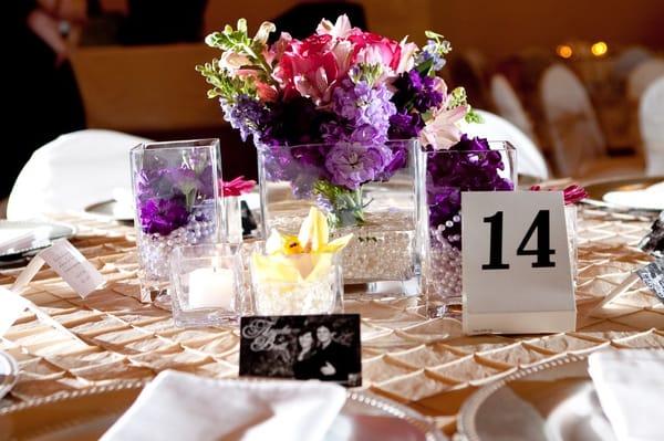 Simple but elegant centerpieces