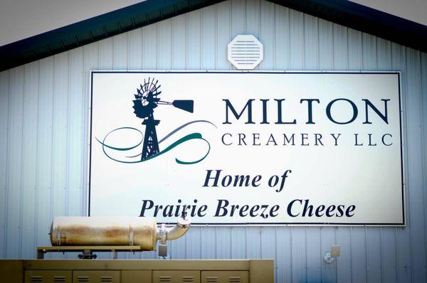 The Milton Creamery in Milton, Iowa has won numerous awards, nationally and internationally on their gourmet cheeses.