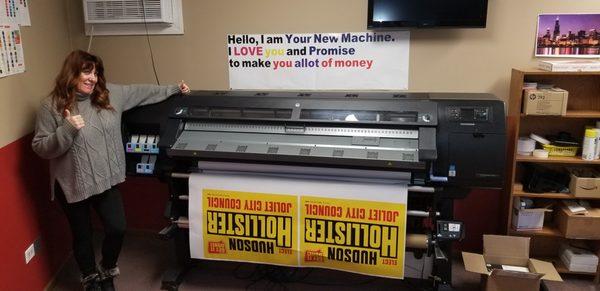 We are proud to announce our newest addition to Union Signs & Printing...Our 61" HP Large Format Latex Printer.