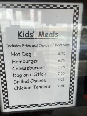 Kids menu (6/6/23)