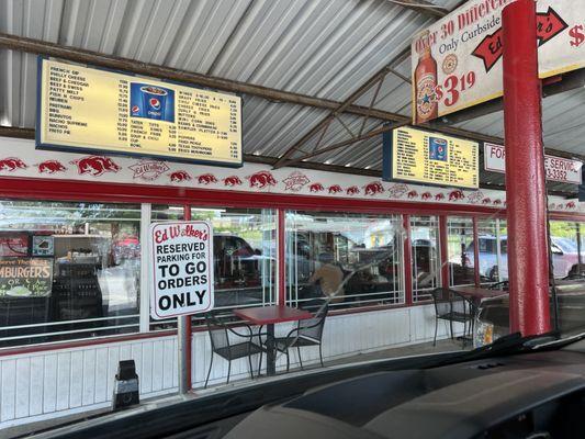 Drive-in parking