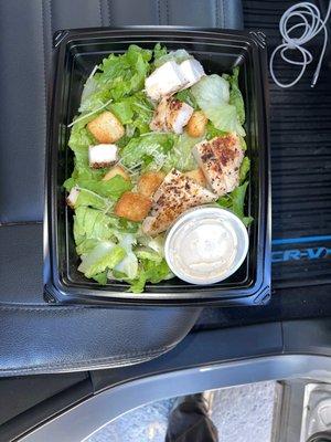 Mmmm chicken ceaser salad.