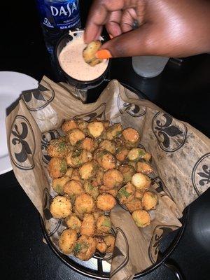 Fried okra