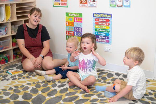 Circle time with toddlers