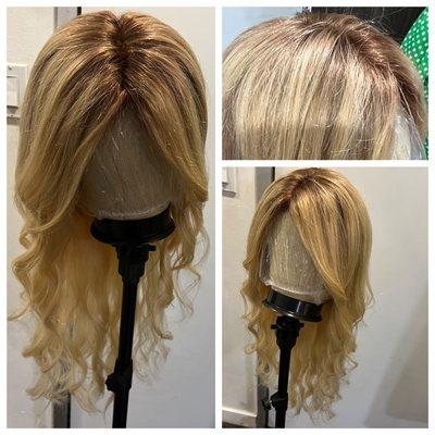 Custom color and cut human hair wigs