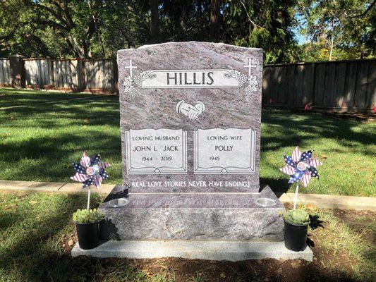 Gravestone from CA Monumental Co.