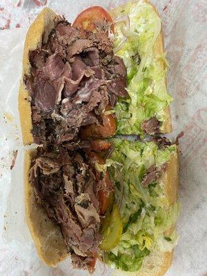 Baked Stuffed Pastrami Whole Grinder