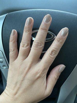 Regular manicure $10