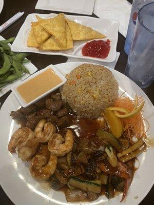 Hibachi steak and shrimp