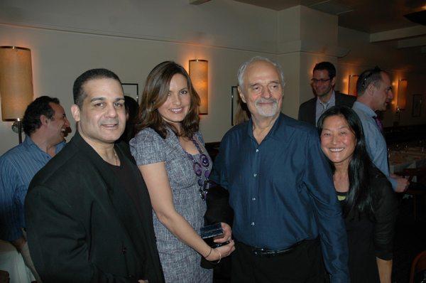 Antonio Saillant, The Saillant Company and Law and Order: SVU, Mariska Hargitay and Laifun and Ted Kotcheff at Kotcheff's birthday event.