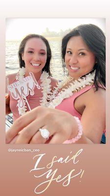 I said yes! On a Catamaran in Ko Olina Hawaii  12/16/2020