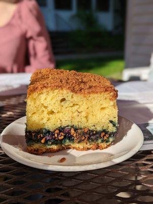 Blueberry coffee cake