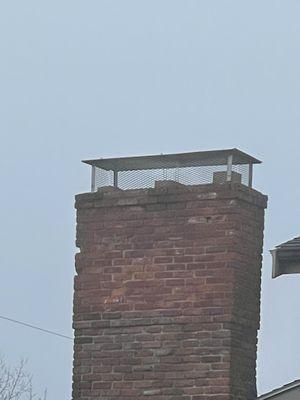 Our neighbor's chimney cap was installed prior to ours, and remains intact.