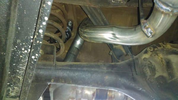 Custom Axle Pipe on 63 Catalina