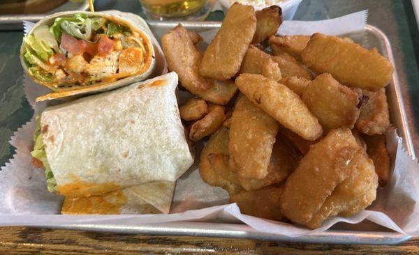 Buffalo chicken wrap