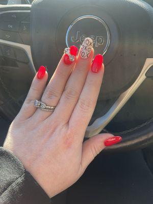 Valentine's Day nails