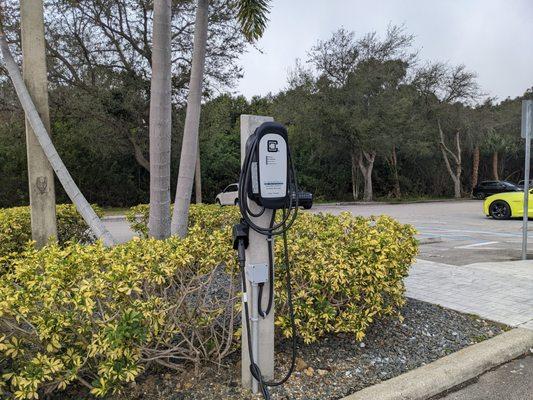 EV charging station at Roger Dean Chevrolet, Cape Coral