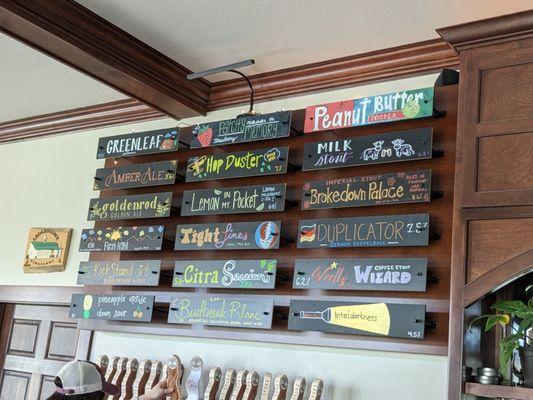 Beer menu!