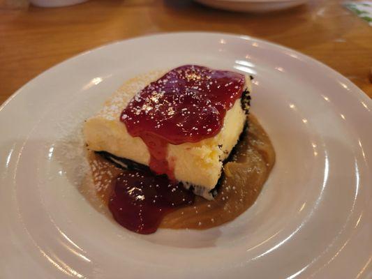 Peanut butter and jelly cheesecake - absolutely delicious