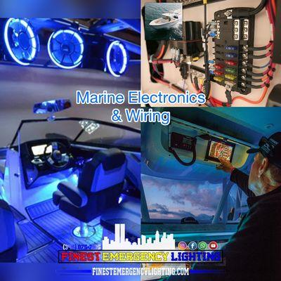 Marine electronics, wiring & Led/Radio installs