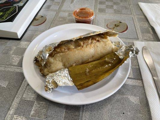 Chicken tamale.