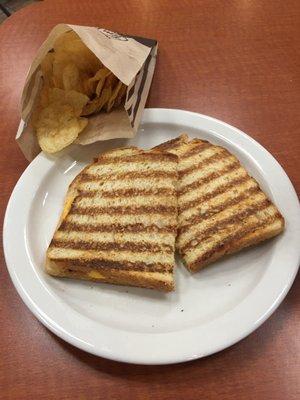 Grilled cheese and kettle chips