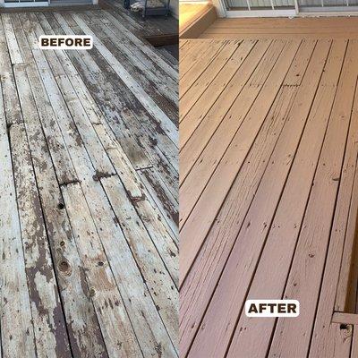 Deck Before and After