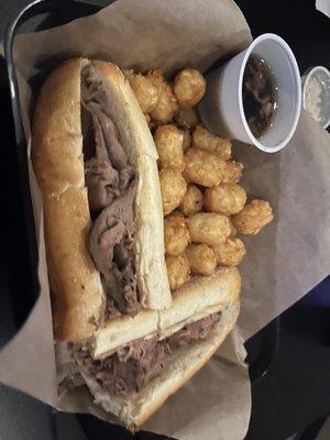 French Dip w/ Tots