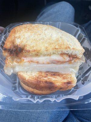 Cheesy turkey sandwich