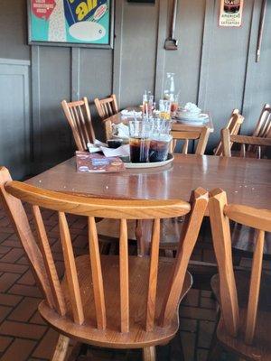 Tables were a little dirty but they were promptly cleaned up which is a nice thing when I sat down