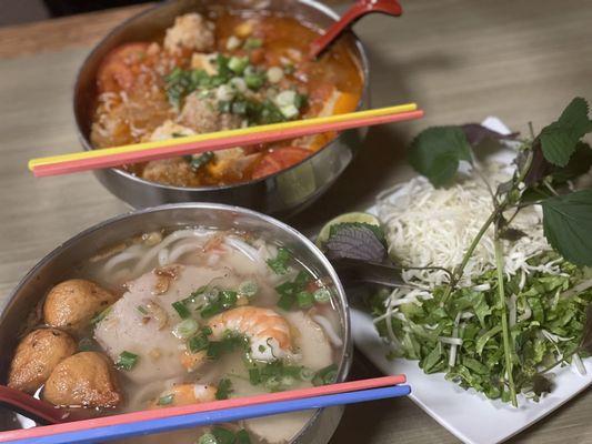 Bun rieu and 43. Banh Canh Sai Gon