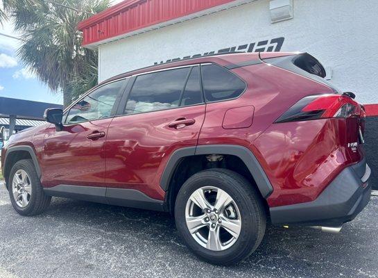 Post Repair on 16 Toyota Rav 4 damaged door