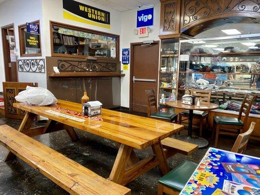 Dining area inside